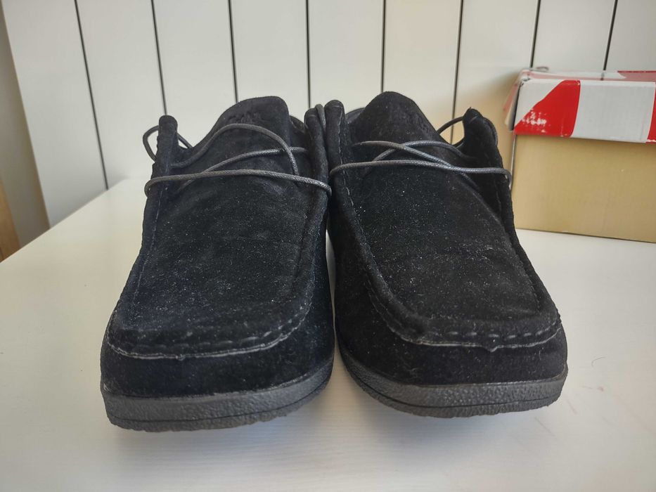 Черни мъжки велурени обувки Lee Cooper