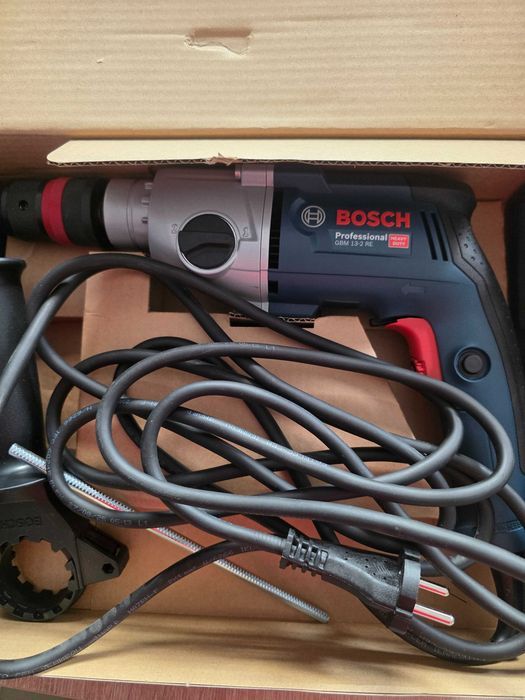 Bormasina Bosch GBM 13-2 RE - Masina de gaurit fara percutie, 750 W, mandrina rapida, 13 mm