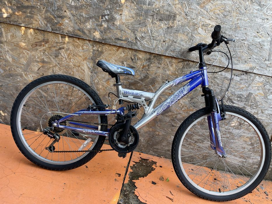 Bicicleta coyote cadru aluminiu cu suspensii roti 24”