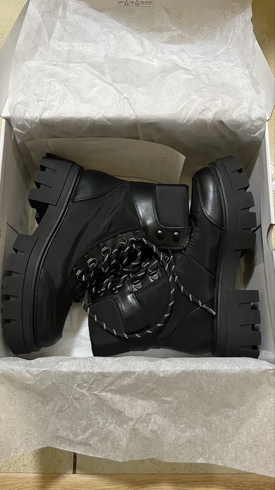 Ghete negre impermeabile/șireturi/iarnă/ghetuțe,damă/femei/fete mări36