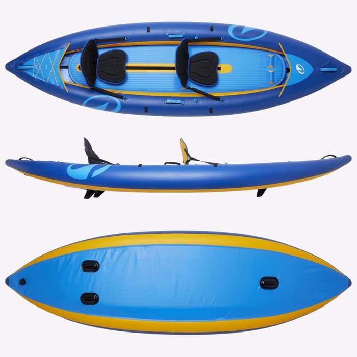Caiac-canoe gonflabil pentru plimbări 1-2 - produs resigilat Decathlon
