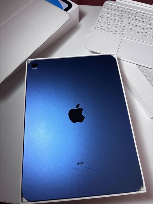 iPad 10 Gen 64GB Blue + Magic Keyboard Folio Originală + Garanție 2028 + Factură | Full Box | Stare Foarte Bună