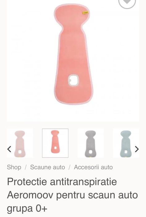 Vand scaun auto Graco, fara incindente + Protectie antitranspiratie Aeromoov pentru scaun auto grupa 0+ (nefolosita)