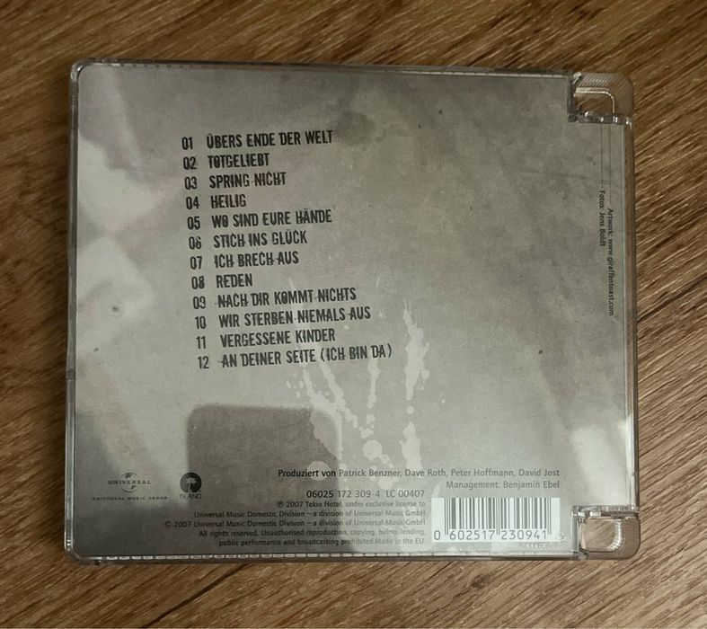 Оригинальный CD "Tokio Hotel - ZIMMER 483"