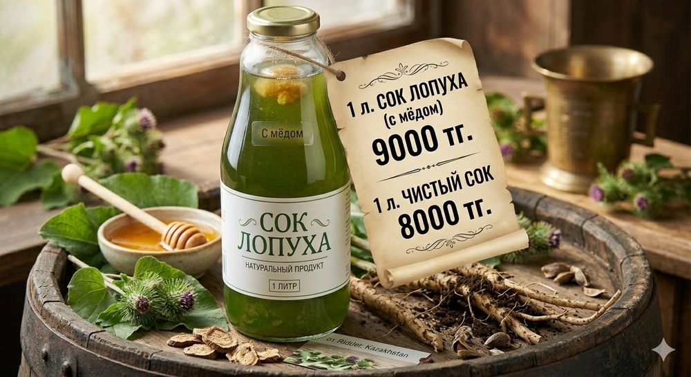 Сок лопуха горного