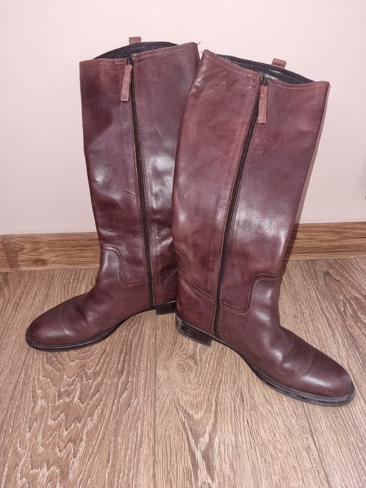 Дамски ботуши от естествена кожа