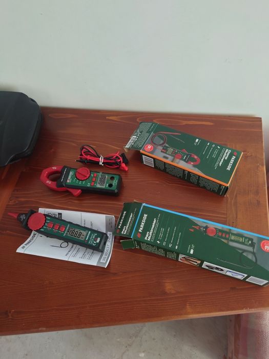 Мултимери: амперклещи и писалка Parkside