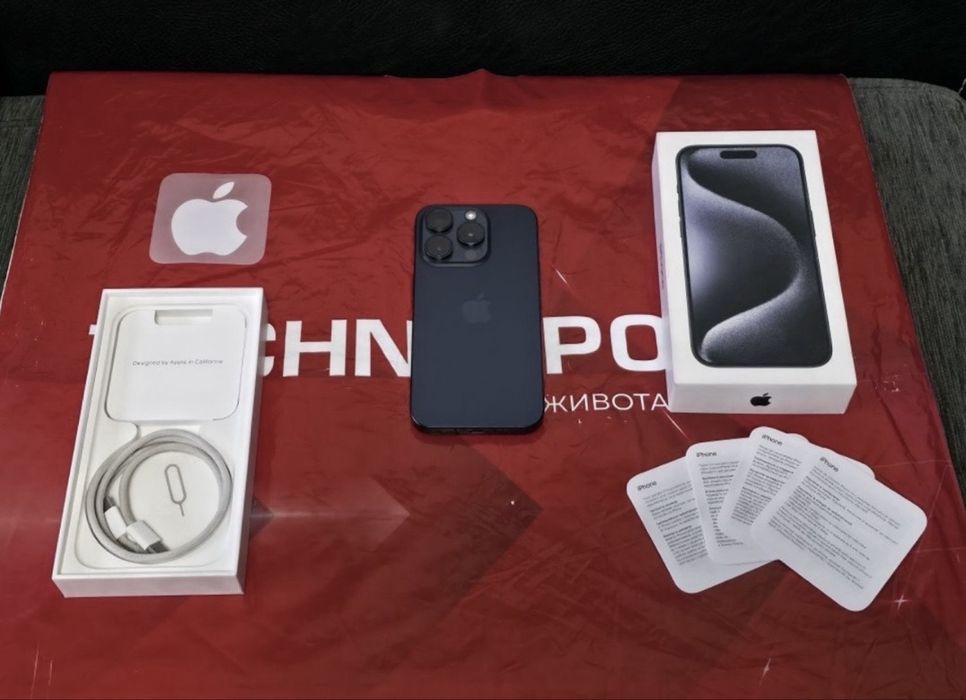 ***128GB iPhone 15 Pro 5G Technopolis Гаранция 2026г. Blue | Син