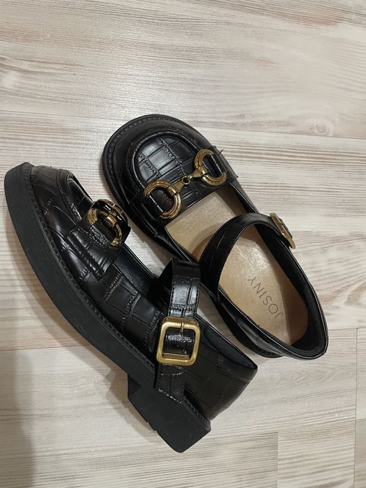 Чёрные лоферы JOSINY, размер 35