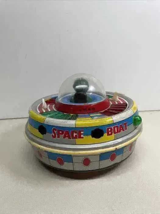 Jucarie din tabla Space- Boat anii 60
