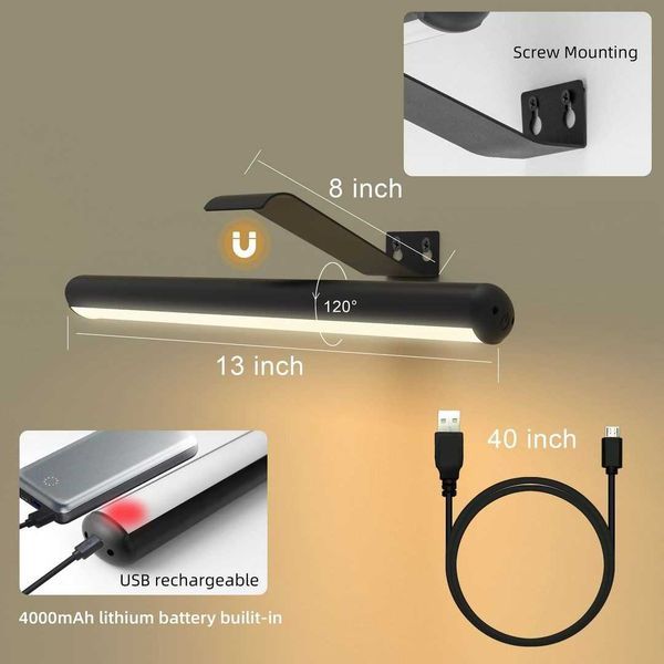 Безжично осветление за картини 2 бр - с дистанционно – презареждаеми