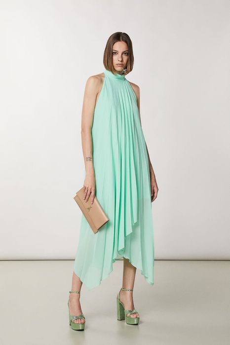 Дълга рокля Patrizia Pepe,цвят мента,размер 42 (S/M) нова!