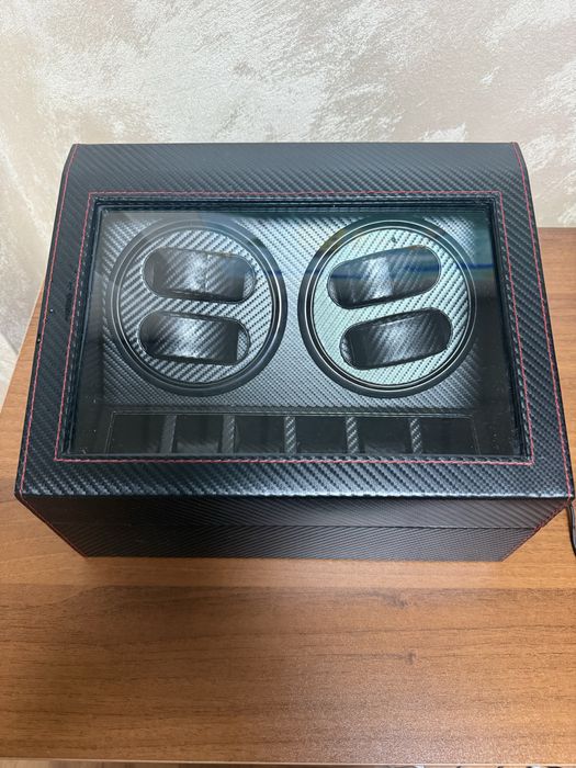 Луксозна кутия за съхранение и навиване на автоматични часовници за 4