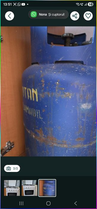 Aragaz Zanussi cu butelie