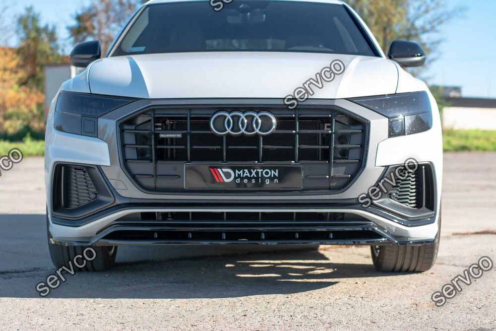 Prelungire bara fata Audi Q8 Mk1 S-Line 2018- v1 Maxton Design