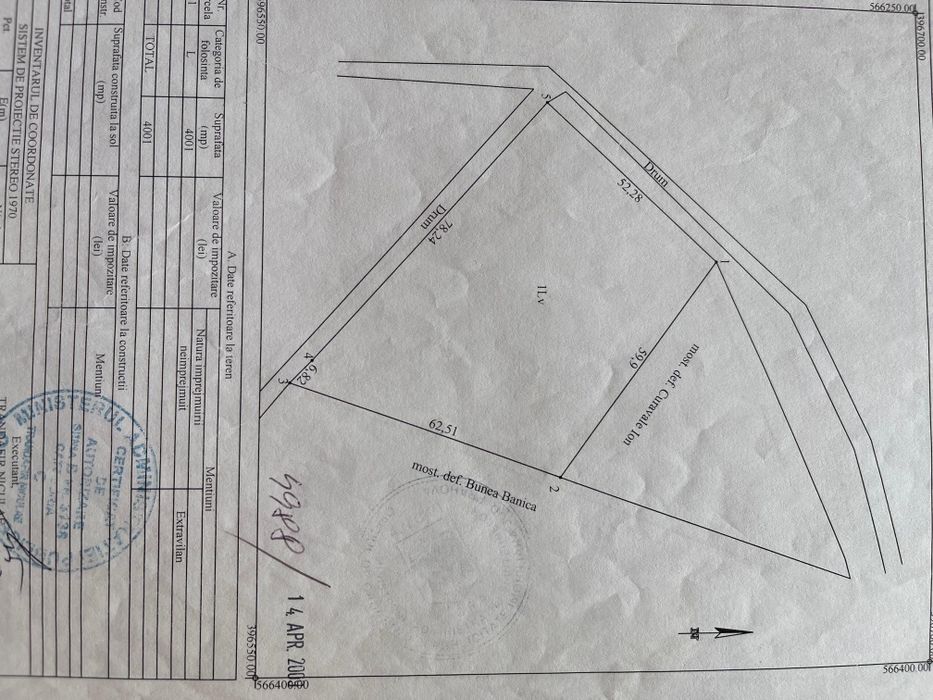 Teren intravilan,Baicoi/Țintă/landa biserica