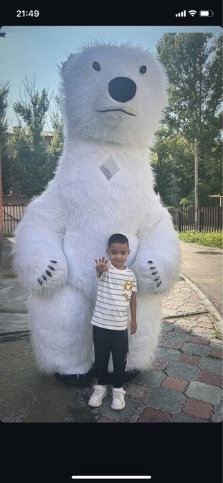 Большой белый мишка аниматор