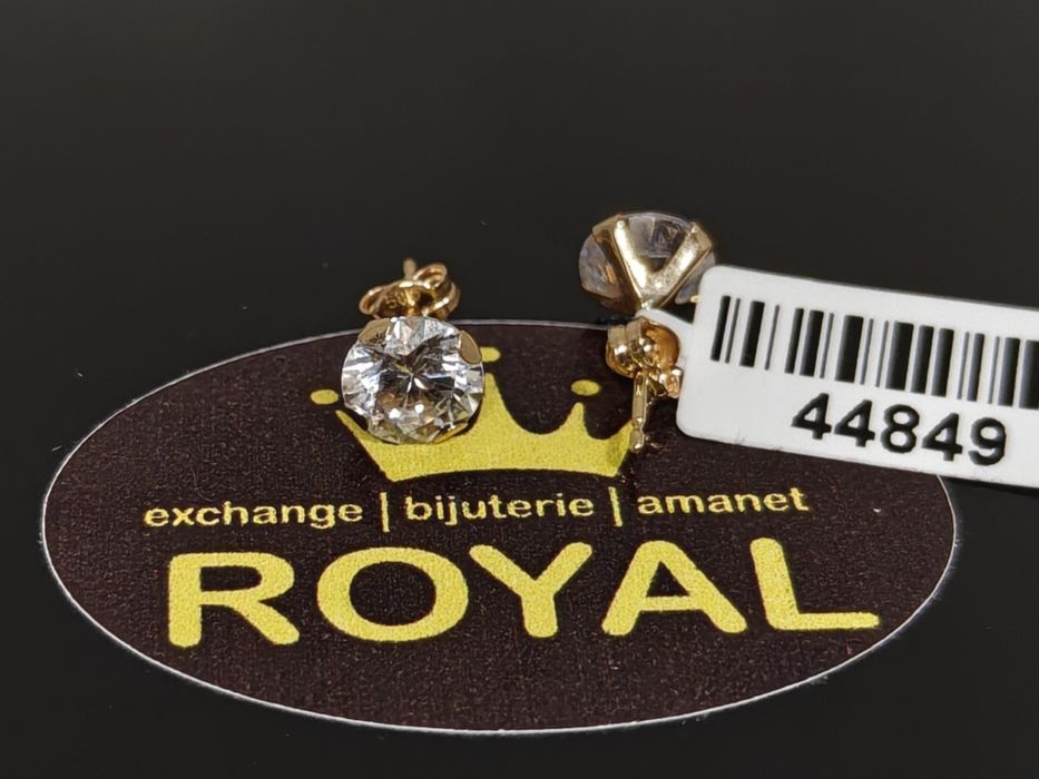 Bijuteria Royal: Cercei aur 14k/1.26 gr