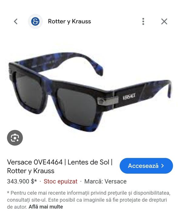 Ochelari originali Versace