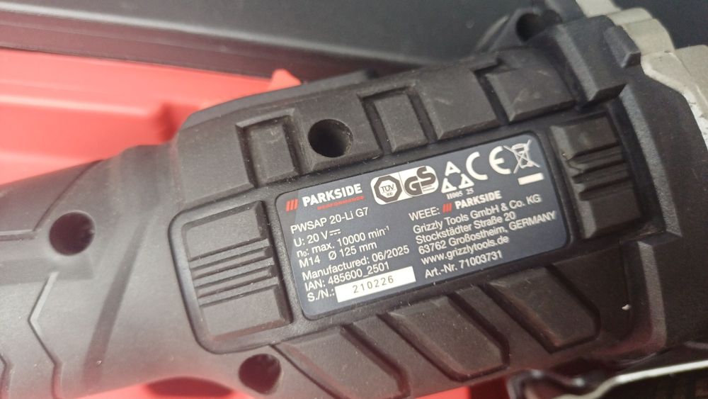 Flex PARKSIDE 20V baterie 4 Ah noi garanție 5 ani