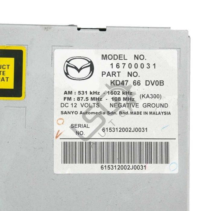 CD плеър Mazda CX-5 2012 -2017 ID: 133887