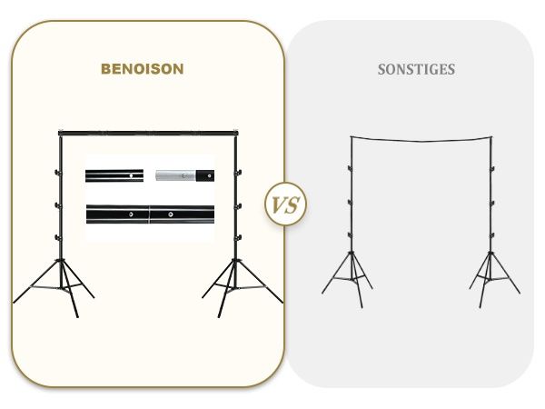 Професионална стойка за фото фон BENOISON 2.6x3м с аксесоари
