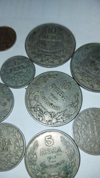 Лот стари монети български и чужди