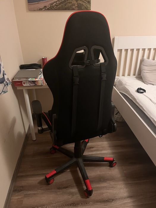 Стол Gaming Kring Gear, PU, Черен/Червен