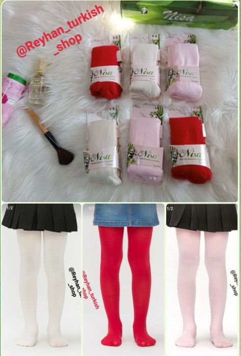 Kolgotki gladkiye bambuk chyorniy beliy siniy rozoviy krasniy svet