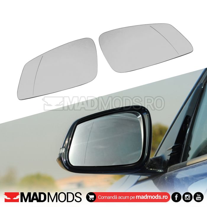 Sticla oglinda stanga dreapta cu incalzire BMW F01 F06 F10 F20 F30 F32