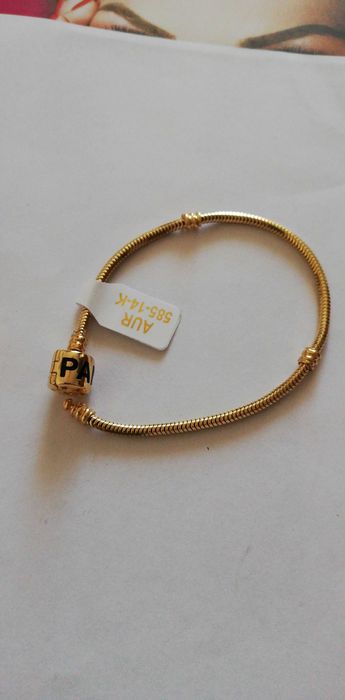 Brățară *PANDORA* Aur Nou 14k /Orice model la comnada