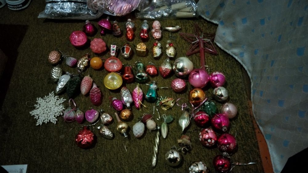 Ёлочные игрушки советские.