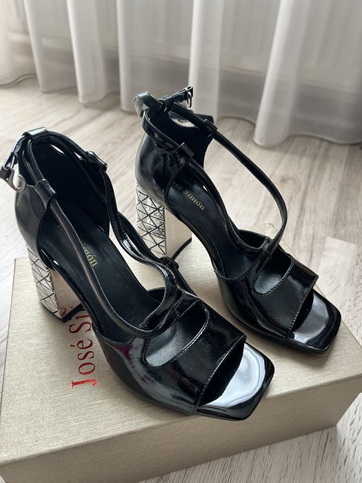 Sandale piele negre