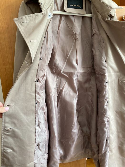 Тренч палто бежево