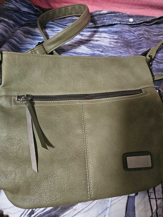 Зелена еко кожа чанта