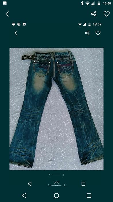 Модное джинсовые брюки для девушек  4  вида .