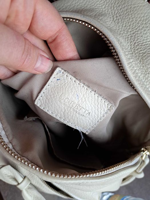 дамска раница,кожена,чанта-естествена кожа,бежово,слонова кост