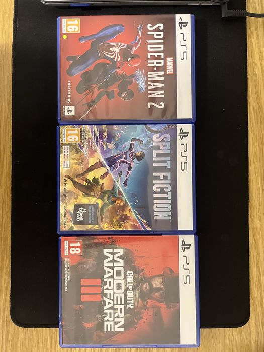 Jocuri ps5 ( spiderman , split fiction , cod mw3)