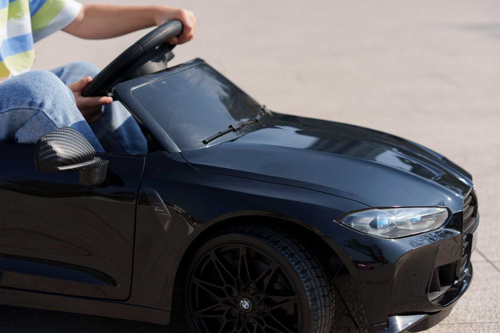 Лицензирана Акумулаторна Кола BMW M4 2025,110W,12V7Ah,EVA гуми