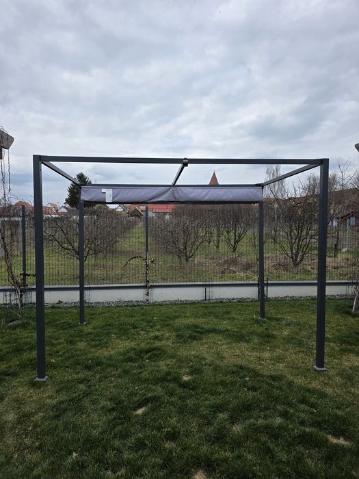 PERGOLA usoara otel/aluminiu/poliester 3m x2m