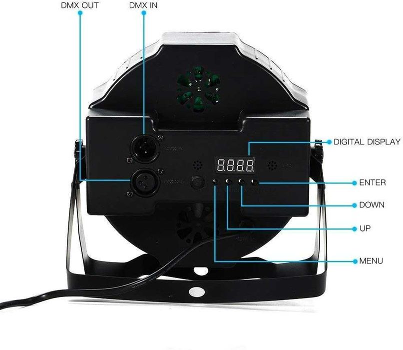 Проектор с 36 LED диода в три цвята RGB