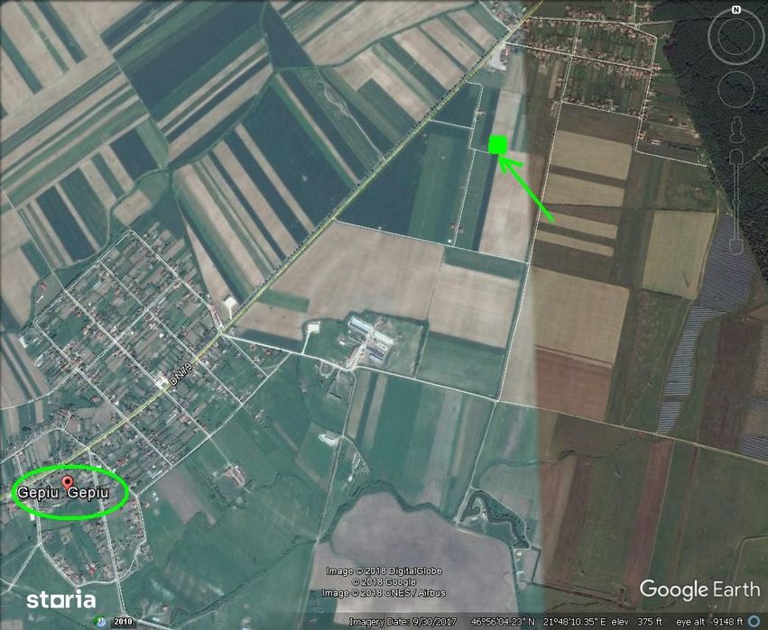 Parcela teren intravilan 500 mp cu Puz si curent in Gepiu