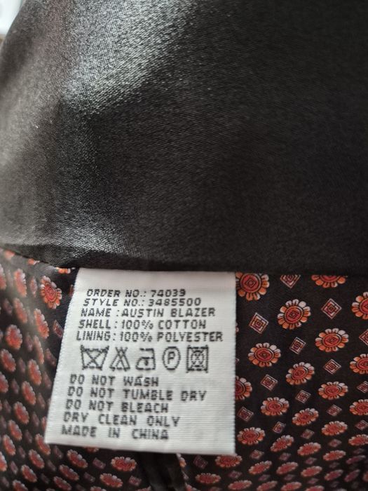 Мъжко черно сако Henry Choice - кадифе