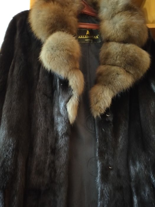 Шуба норковая, шапка