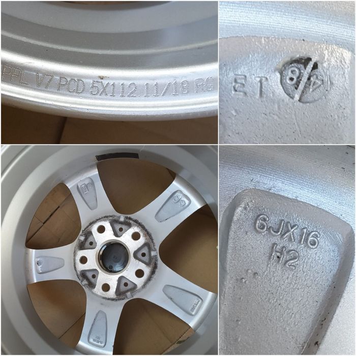jante aliaj 16; 5x112; Vw Golf 5,6,7,8, Caddy,Touran, Jetta,Golf Plus