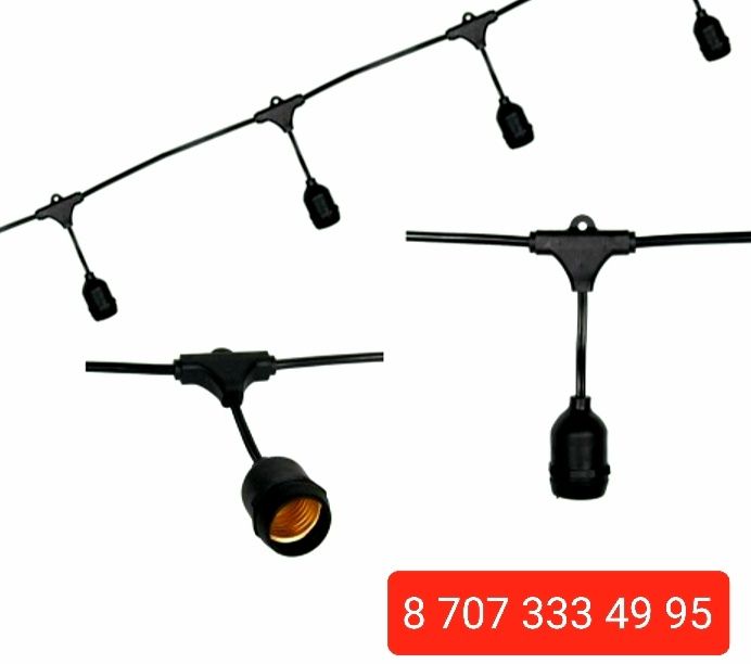 Гирлянды в Алматы, ретро гирлянды, освящение