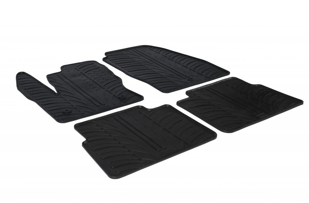 Set covorase auto din cauciuc Ford Transit Connect Combi Furgon (L1/L2) 2014-, Negru, Gledring, 4 buc