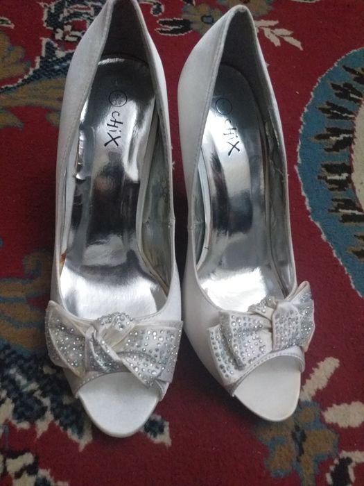 Свадебный белые Американские шикарные туфли.