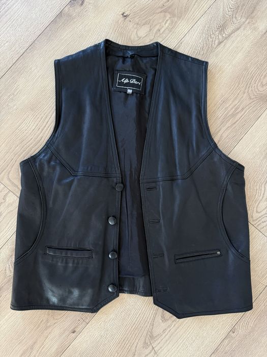 Vesta Piele Naturala ALP DERI Negru Barbari | Marime L