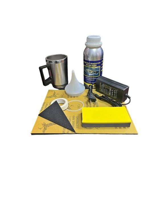 Kit restaurare faruri polimer cana aluminiu in cutie 12V ERK